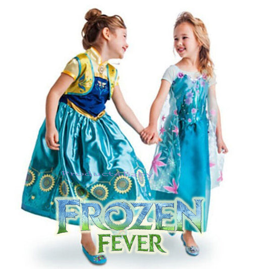 Frozen Dress up Girls Frozen Elsa Anna Costume Party Dress kids dressup - Homeware Discounts