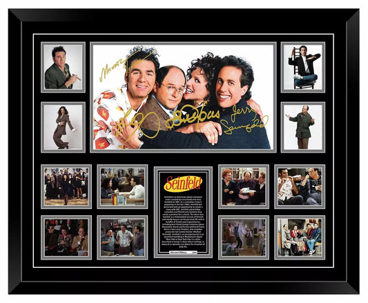 SEINFELD Signed Limited Edition Photo Memorabilia Wooden Frame