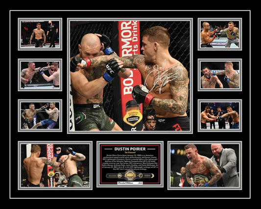DUSTIN POIRIER UFC Limited Edition Photo Memorabilia Wooden Frame