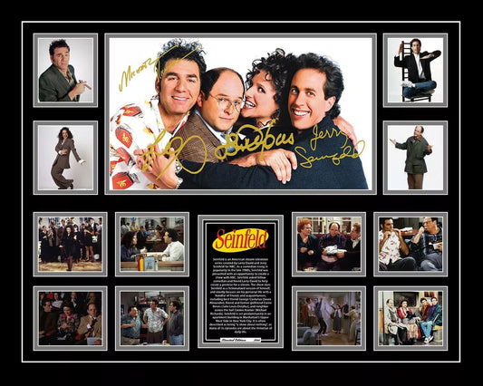 SEINFELD Signed Limited Edition Photo Memorabilia Wooden Frame